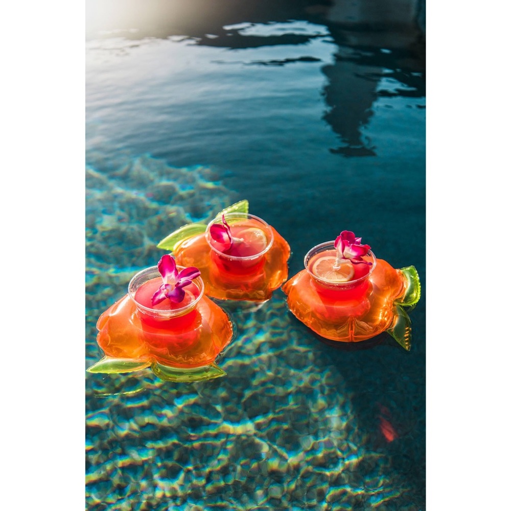 Peach Wine Holder Pool Float Set 🍑